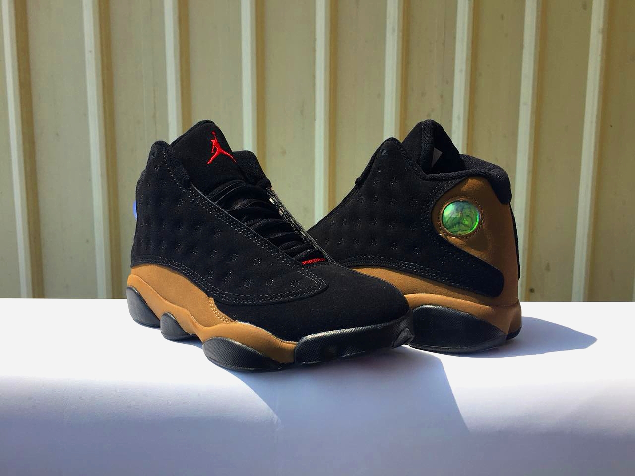 2018 Men Air Jordan 13 Black Brown Red Shoes - Click Image to Close